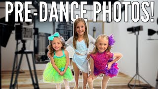 Pre-Dance Photo Shoot! | Sisters Pose for the Camera in their Dance Recital Outfits thumbnail