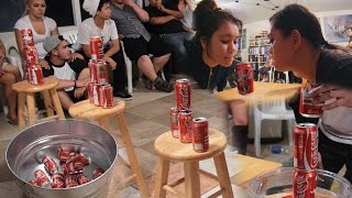 5 Fun Party Games With Soda Cans (DIY Minute to Win It) thumbnail