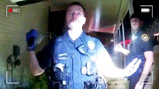 Cop Reaches Into Box, Loses It When He Realizes What's Inside thumbnail