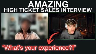 REMOTE CLOSER Interview questions & answers (high ticket sales training & interview tips) thumbnail