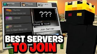 The *BEST* Minecraft Bedrock Servers Of 2026! thumbnail