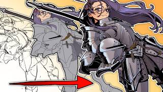 How I draw armor thumbnail