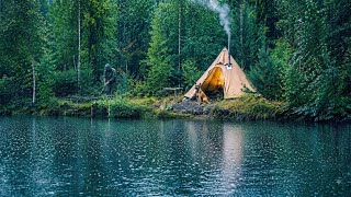 All Day Rain, Hot Stove, Camping & Fishing with My New Friend thumbnail