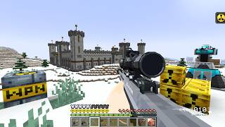 DESTROYING PILLAGER BASTILLE USING NUCLEAR WEAPONS IN MINECRAFT thumbnail