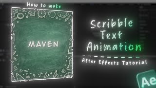 Scribble Text Tutorial | After Effects thumbnail