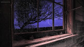 6 Hour Thunder & Rain on Cabin Window | Sleep, Relaxation, Focus | Heavy Rain Sounds in HD thumbnail