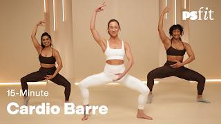 15-Minute Cardio Barre Workout | Full Body Burn at Home thumbnail