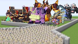 1000 IRON GOLEM DEATHRUN (ALL L_ENDER'S CATACLYSM MOBS) - Minecraft Mob Battle thumbnail
