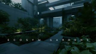 EcoSym Gardens: Eco Brutalism | Dystopian Soundscape for Relaxation | Dark Ambient Music thumbnail