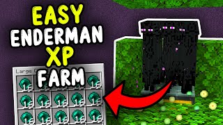 EASIEST Enderman XP Farm Minecraft bedrock 1.21/26.1+! thumbnail