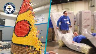 Ultimate Toppling Dominoes | Guinness World Records thumbnail