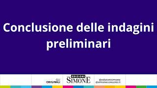 Conclusione delle indagini preliminari thumbnail